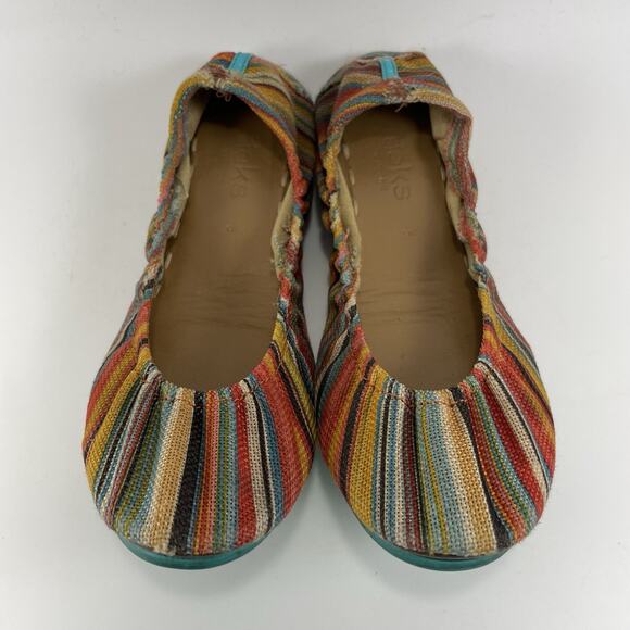 Tieks By Gavrieli Sunset Stripe Travel Flat Ballet Multicolor Womens Size 8 - Picture 3 of 9